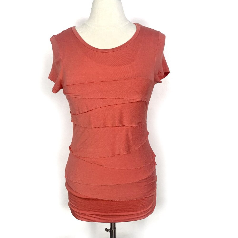 Caslon Peach Short Sleeve Top - S